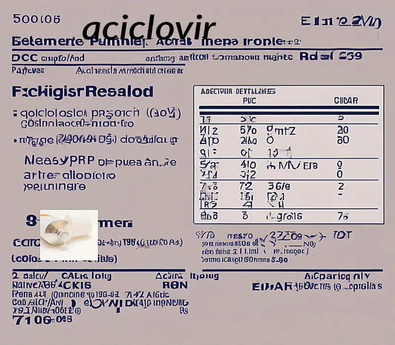 Aciclovir 200 mg comprimidos precio